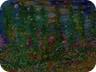 alberi in fiore - 2005 - murales acrilico (130x368 cm)