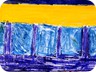 dall’alto...-2009-olio e tecnica mista su tela e carta (100x40 cm)