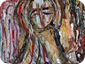 donna santa -2000- olio e acrrilico su tela (cm 49X49)