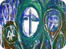 il mistero e e l’inganno - olio e acrilico su tela (cm 89x68)