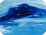 indaco dalle tele del cielo acrilico su tela 70x70 cm p2011