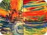 la luna aldi là del giardino - 2008 - olio e tecnica mista su tela (150x190 cm)