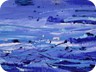 onde 2- 2004- olio e tecnica mista su carta e polistirolo (cm100x57)