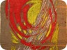 sole sul grano -2003- olio e acrilico su juta (80x50 cm)